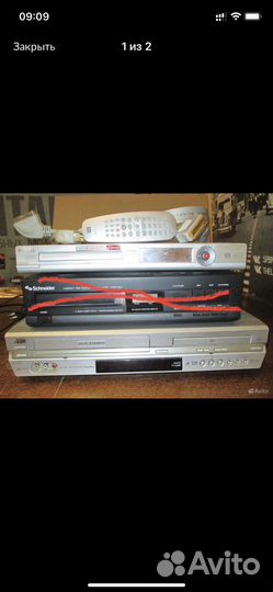 CD-Schneider + JVC DVD/VHS + DVD-recorder Philips