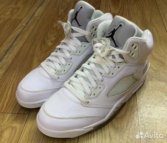 Кроссовки Air Jordan 5 "Metallic White" оригинал купить в Москве ...