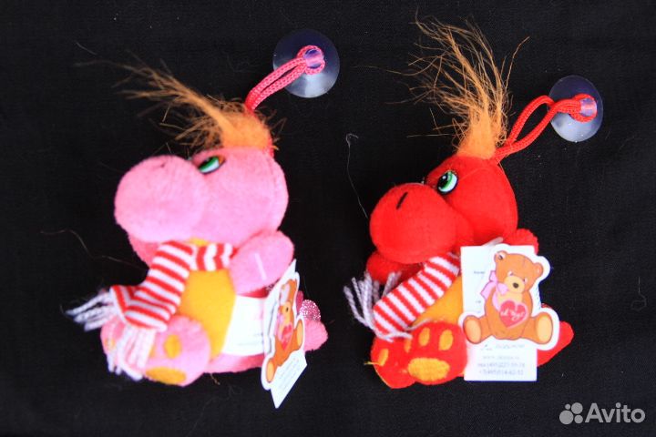 Мягкая игрушка подвеска динозаврики, дракончики