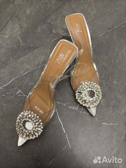 Силиконовые туфли с открытой пяткой