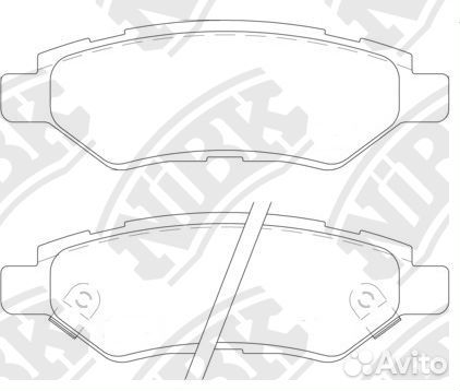 Колодки тормозные дисковые задн. cadillac CTS 2008