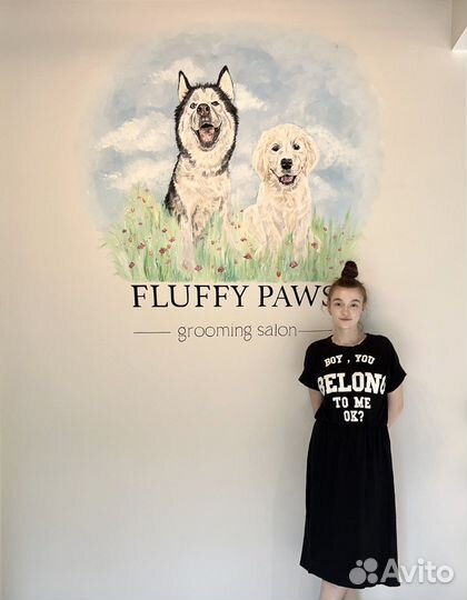 Роспись стен. Художник