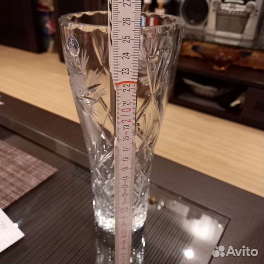 Ваза хрустальная