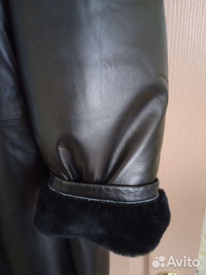 Пальто дубленка натуральная кожа мужская