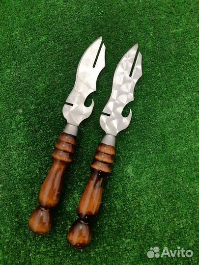 Нож вилка для снятия шашлыка 6 в 1