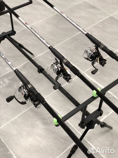 Карповый набор на 3 уд с род подом и сигналками