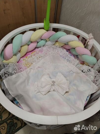 Комплект на выписку комбинезон - платье 56 р