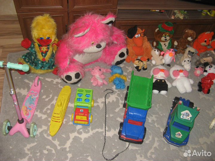 Игрушки детские мягкие, кораблик, коляска, машинки