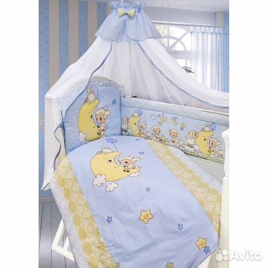 Комплект постельного белья в детскую кроватку