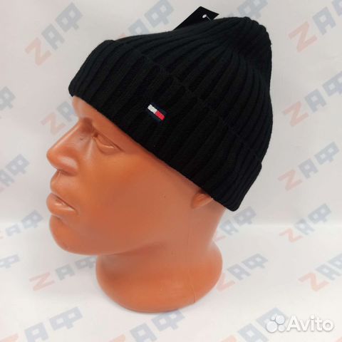 Шапка Tommy Hilfiger 9806, размер 55-60, чёрная