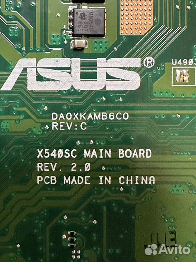 Материнская плата на Asus X540 DA0xkamb6C0