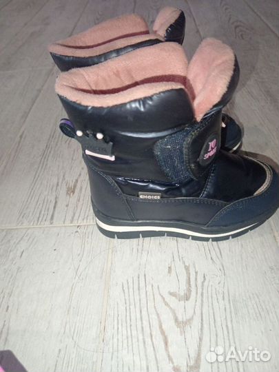 Зимние ботинки на девочку 24 размер
