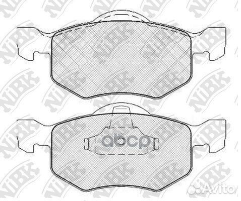 Колодки тормозные дисковые ford maverick 03/MAZ