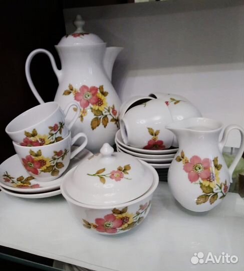 Кофейный сервиз Bohemia Чехословакия