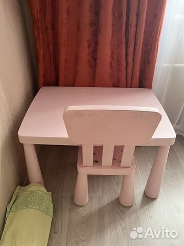 Детский стол и стул IKEA маммут купить в Санкт-Петербурге | Личные вещи ...