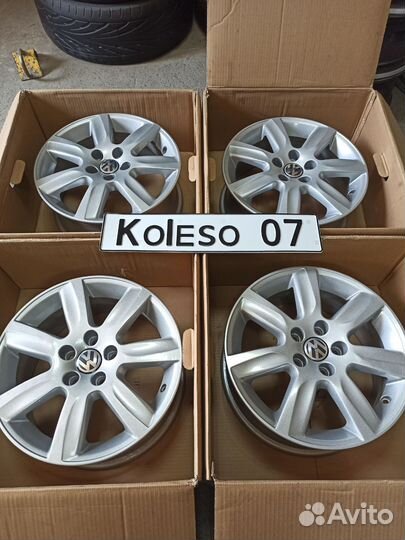 Литые диски 5 100 R15 оригинальные Volkswagen Polo