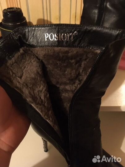 Кожаные сапожки