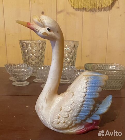 Дед Мороз, Лебедь, Мак-Кряк. Резиновые игрушки