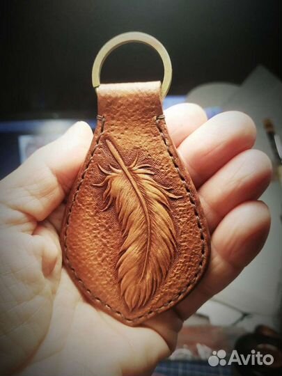 Брелки из кожи на заказ