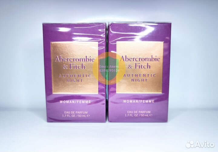 Abercrombie and Fitch Authentic Night 50мл