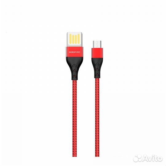 Кабель Borofone BU11 Tasteful Micro USB - Red (1.2