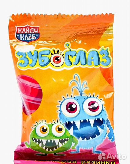Жевательная резинка Зубоглаз с начинкой 24 шт