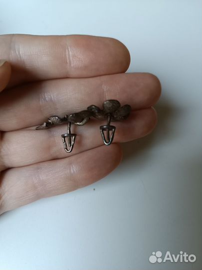 Серьги серебро СССР