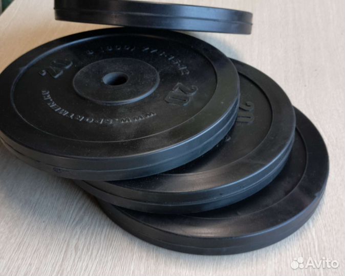 Диски блины обрезиненные 20кг