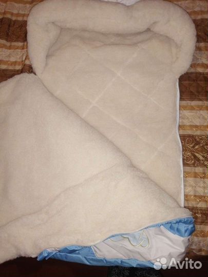 Конверт на выписку для мальчика зимний