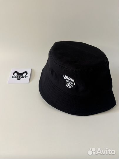 Панамка Stussy белая/черная