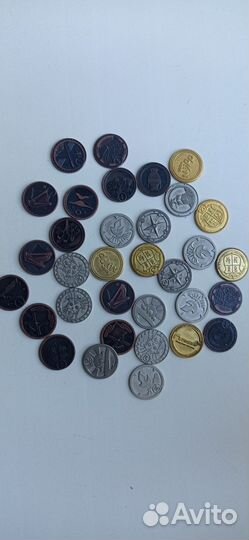 Коллекция детских монеток пираты