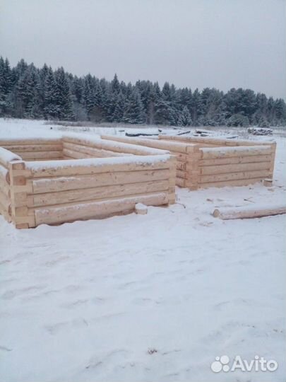 Срубы дома бани с комплектом