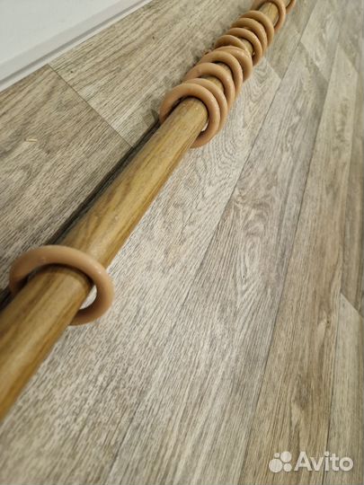 Карниз однорядный 300 см металл/пластик цвет дуб