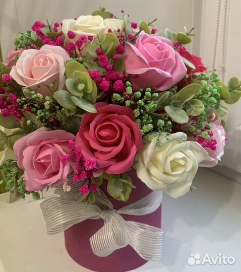 Букет цветов из мыла