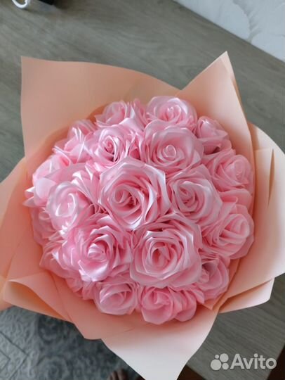 Букет из атласных лент