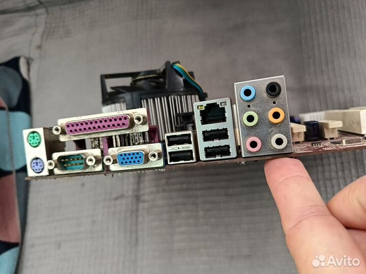Материнка 775 + проц e4600 + кулер