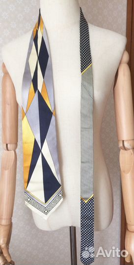 Галстук Versace шёлк винтаж