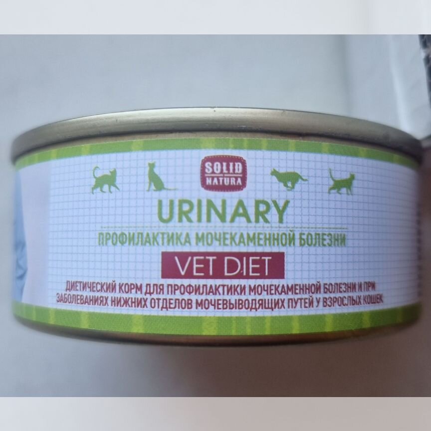 Solid Natura Консервы для кошек Vet Diet Urinary