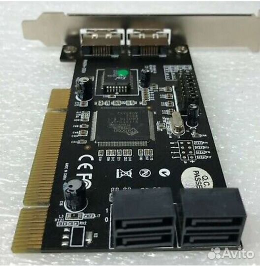 Контроллер PCI 4x SATA + 2 e-sata SIL3114