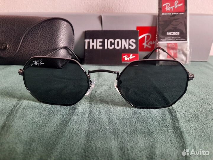 Солнцезащитные очки Ray ban Octagonal черные