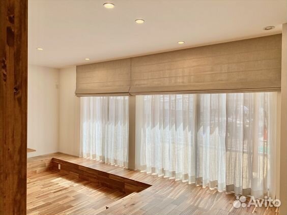 Римская штора + Тюль вуаль