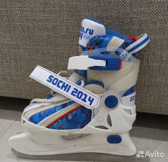 Коньки ледовые детские раздвижные