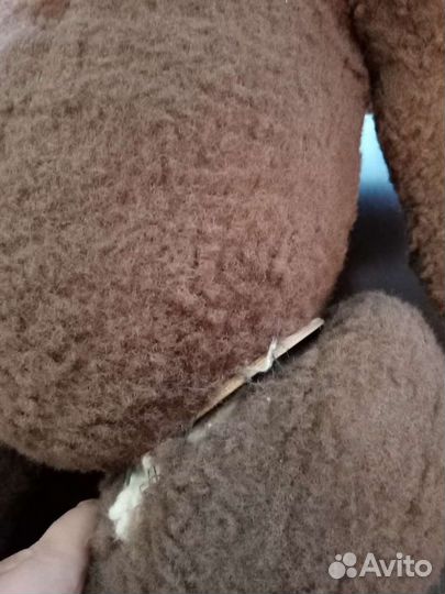 Плюшевый медведь, опилки. Советский медведь