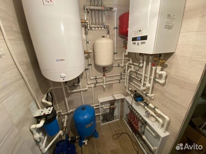 Монтаж систем отопления и водоснабжения