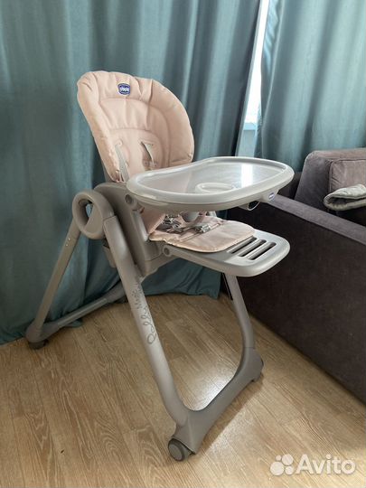 Стульчик шезлонг chicco polly magic relax