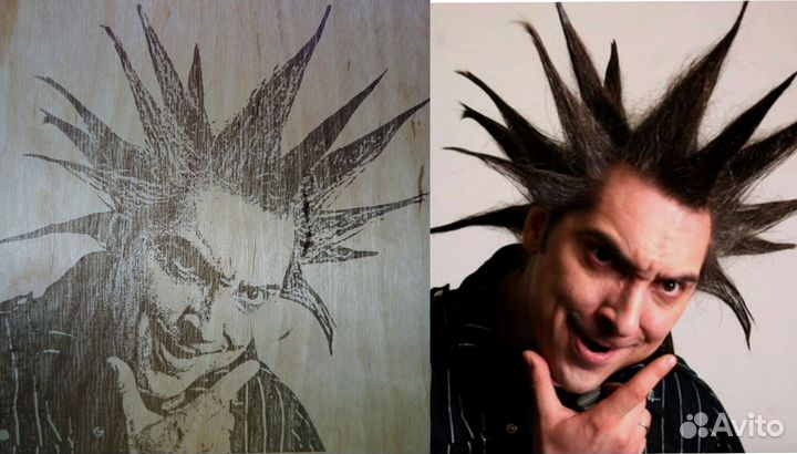 Выжигание портретов на дереве