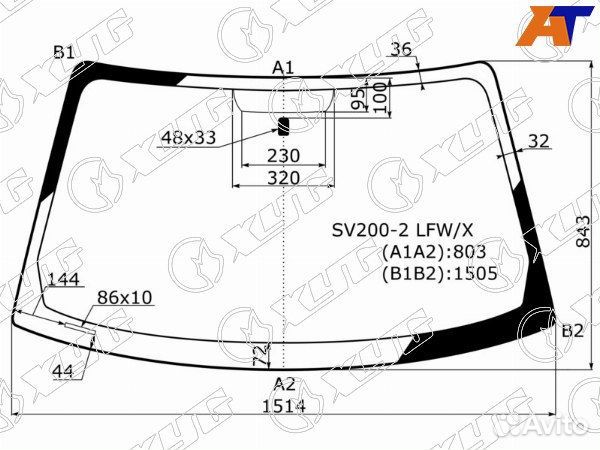 Стекло лобовое toyota camry europe/russia