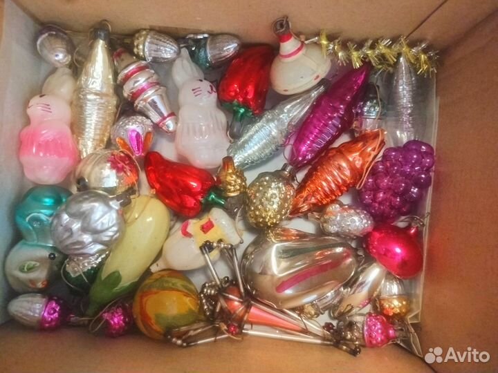 Елочные игрушки СССР советские