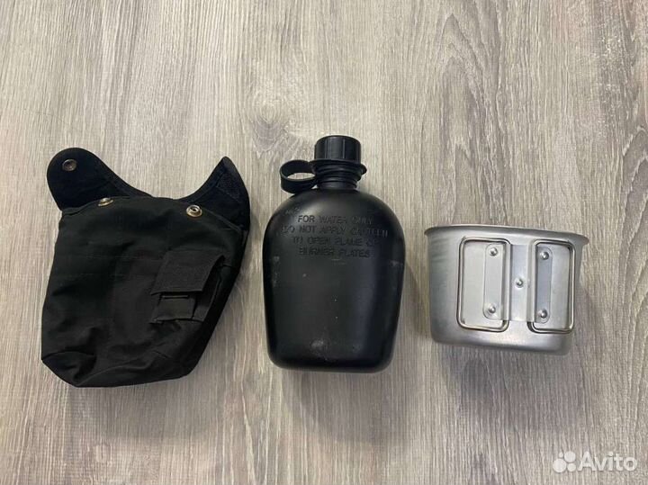 Фляга с котелком в чехле us army