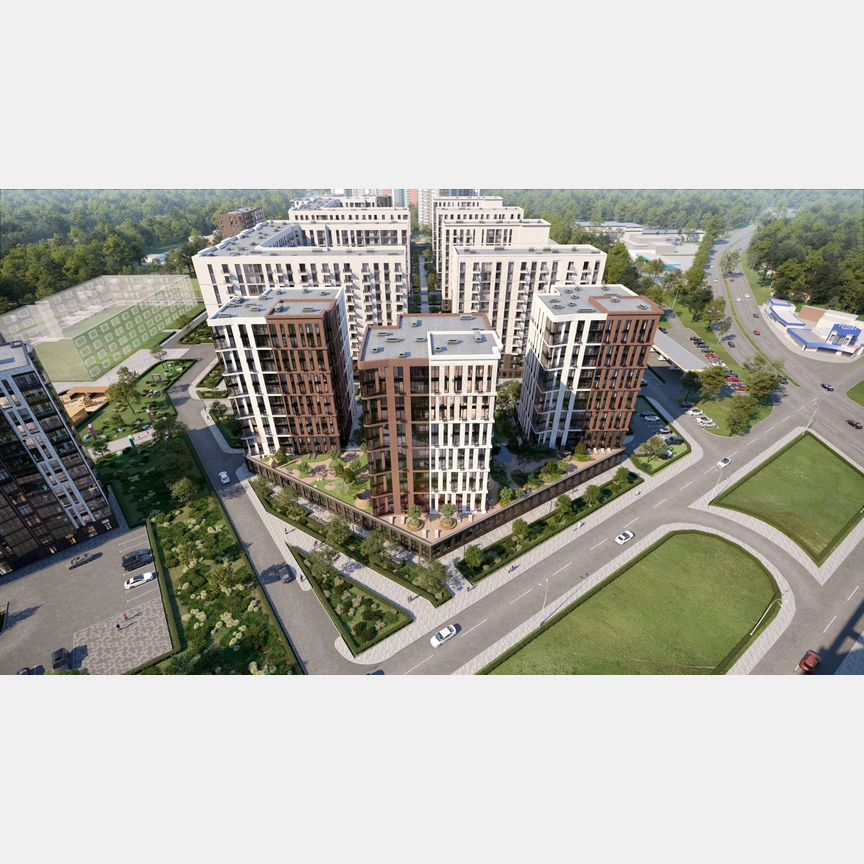 2-к. квартира, 58,5 м², 6/13 эт.